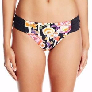 Seafolly Romeo Rose Ruched Side Retro Bikini Bottoms